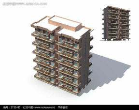 現(xiàn)代獨棟多層住宅樓3D模型設(shè)計與免費資源